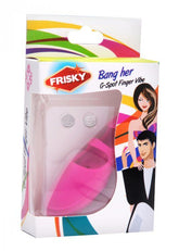 Bang Her Silicone G-Spot Finger Vibrator Pink Adult Toy BULLETS